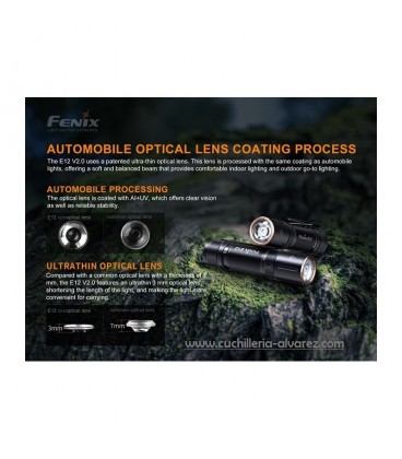 Linternas Fenix E12-V2.0 negra