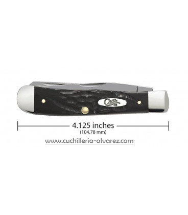 Navaja CASE TRAPPER Rough Black Synthetic CA18221
