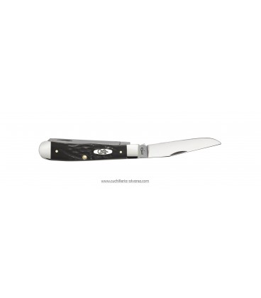 Navaja CASE TRAPPER Rough Black Synthetic CA18221