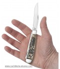 Navaja CASE TRAPPER War Series Embellished Smooth Natural Bone WWII CA22030