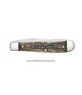 Navaja CASE TRAPPER War Series Embellished Smooth Natural Bone Iraqi Freedom CA22034