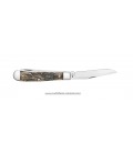 Navaja CASE TRAPPER War Series Embellished Smooth Natural Bone Iraqi Freedom CA22034