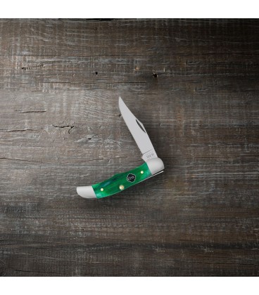 Navaja CASE Pocket Hunter Clover Bone Sawcut Jig  CA23211