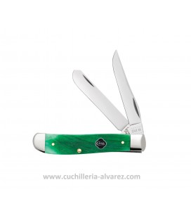 Navaja CASE MINI TRAPPER Clover Bone Sawcut Jig CA23213