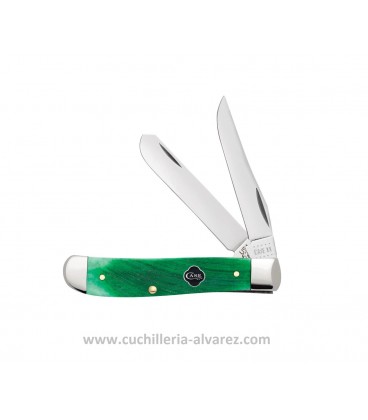 Navaja CASE MINI TRAPPER Clover Bone Sawcut Jig CA23213