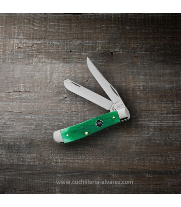 Navaja CASE MINI TRAPPER Clover Bone Sawcut Jig CA23213