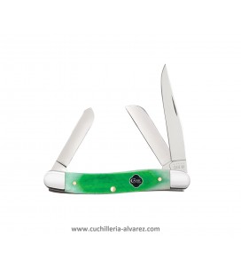 Navaja CASE MEDIUM STOCKMAN Clover Bone Sawcut Jig CA23214