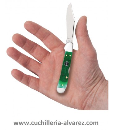 Navaja CASE MINI COPPERLOCK Clover Bone Sawcut Jig CA23217