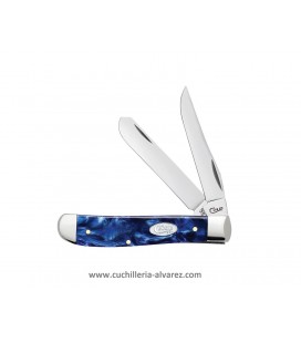 Navaja CASE MINI TRAPPER Blue Pearl Kirinite®  CA23432