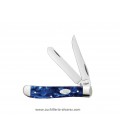 Navaja CASE MINI TRAPPER Blue Pearl Kirinite® CA23432