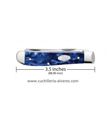 Navaja CASE MINI TRAPPER Blue Pearl Kirinite®  CA23432