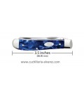 Navaja CASE MINI TRAPPER Blue Pearl Kirinite® CA23432