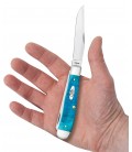 Navaja CASE TRAPPER Caribbean Blue Bone CA25592