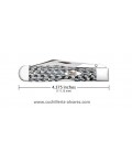 Navaja CASE CHEETAH fibra de carbono Black & White Fiber Weave CA38922