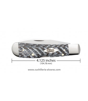 Navaja CASE TRIBAL LOCK Black & White Fiber Weave CA38928