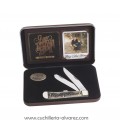 Navaja CASE TRAPPER Zac Brown Band Gift Set Smooth Natural Bone CA48260