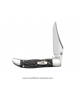 Navaja CASE KICKSTART Rough Black® Synthetic Mid-Folding Hunter CA60442