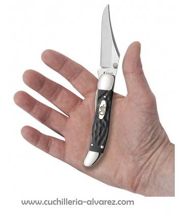 Navaja CASE KICKSTART Rough Black® Synthetic Mid-Folding Hunter CA60442