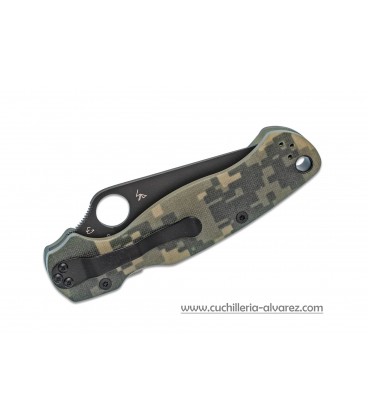 Navaja Spyderco PARAMILITARY G-10 DIGITAL CAMO BLACK CPM S30VN