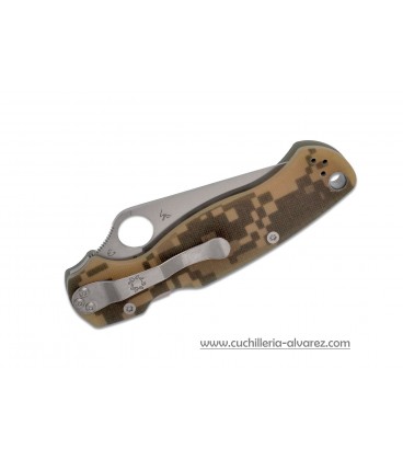 Navaja Spyderco PARAMILITARY  G-10 DIGITAL CAMO CPM S30VN