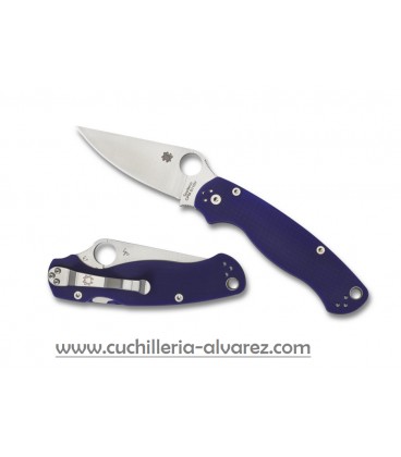 Navaja Spyderco PARAMILITARY 2 G-10 AZUL OSCURO CPM S110V