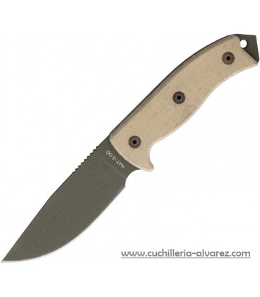 Cuchillo ONTARIO RAT-5 OD Green Funda De Nylon ON8691