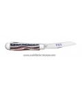 Navaja CASE TRAPPER Star Spangled Embellished Smooth Natural Bone