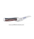 Navaja CASE RussLock Star Spangled Embellished Smooth Natural Bone