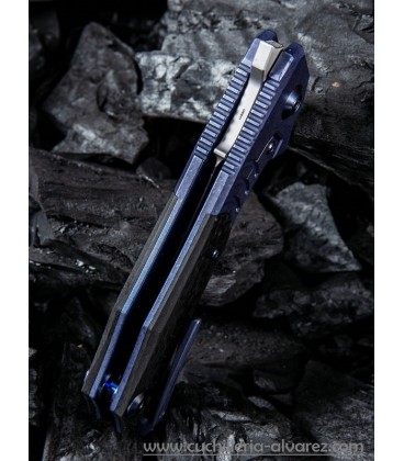 Navaja We Knife Co Stixx Framelock Blue 817A