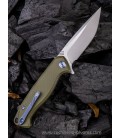 Navaja We Knife Co Streak Linerlock Green G10 818E