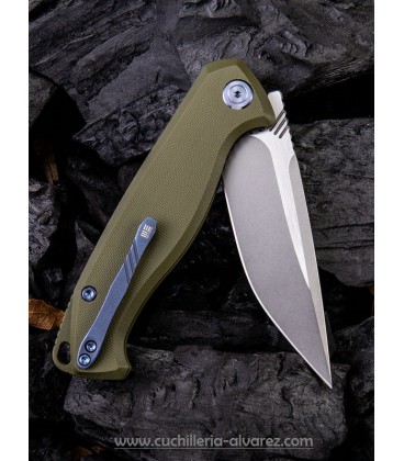 Navaja We Knife Co Streak Linerlock Green G10 818E