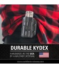 Funda KYDEX LEATHERMAN FREE P4 CON PATRÓN DE FIBRA DE CARBONO NEGRO