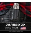 Funda KYDEX LEATHERMAN WAVE + CON PATRÓN DE FIBRA DE CARBONO NEGRO