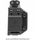 Funda KYDEX LEATHERMAN CHARGE CON PATRÓN DE FIBRA DE CARBONO NEGRO