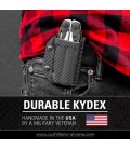 Funda KYDEX LEATHERMAN SURGE CON PATRÓN DE FIBRA DE CARBONO NEGRO