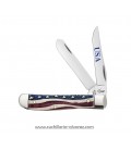 Navaja CASE MINI TRAPPER Star Spangled Embellished Smooth Natural 64135