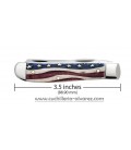 Navaja CASE MINI TRAPPER Star Spangled Embellished Smooth Natural 64135