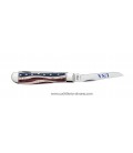 Navaja CASE MINI TRAPPER Star Spangled Embellished Smooth Natural 64135