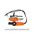 Cuchillo Mora Eldris naranja con kit