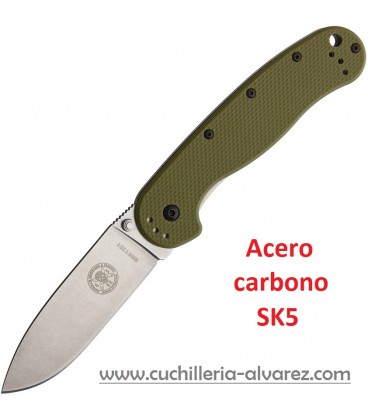 Navaja ESSE AVISPA GREEN SK5 Framelock BRK1303OD