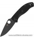 Navaja Spyderco TENACIOUS Linerlock Black SERRATED C122PBBK