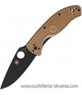 Navaja Spyderco TENACIOUS LWT Black Bld Tan Linerlock C122PTNBK