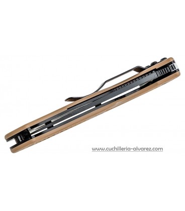 Navaja Spyderco TENACIOUS LWT Black Bld Tan Linerlock C122PTNBK