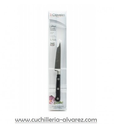 Cuchillo cocinero 3 CLAVELES forjado 01560