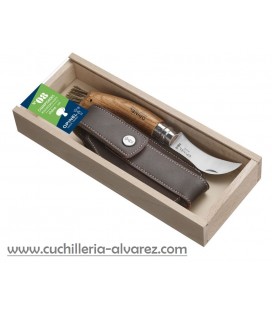 Opinel Nº8 SETAS INOX 001327 + funda + estuche madera