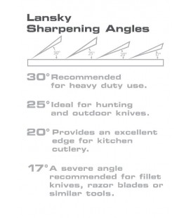 Afilador Lansky LS05600 piedra Arkansas natural de 3 piedras