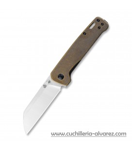 QSP Knife Penguin QS130F Linerlock Brass