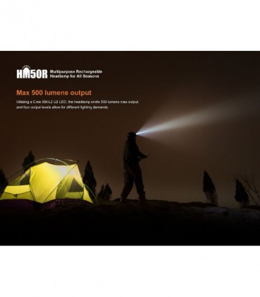 Frontal Fénix HM50R 500 Lúmenes recargable