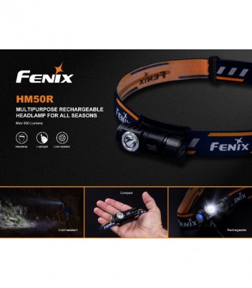 Frontal Fénix HM50R 500 Lúmenes recargable