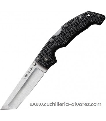 Navaja COLD STEEL VOYAGER LG. TANTO POINT - PLAIN EDGE CS29AT